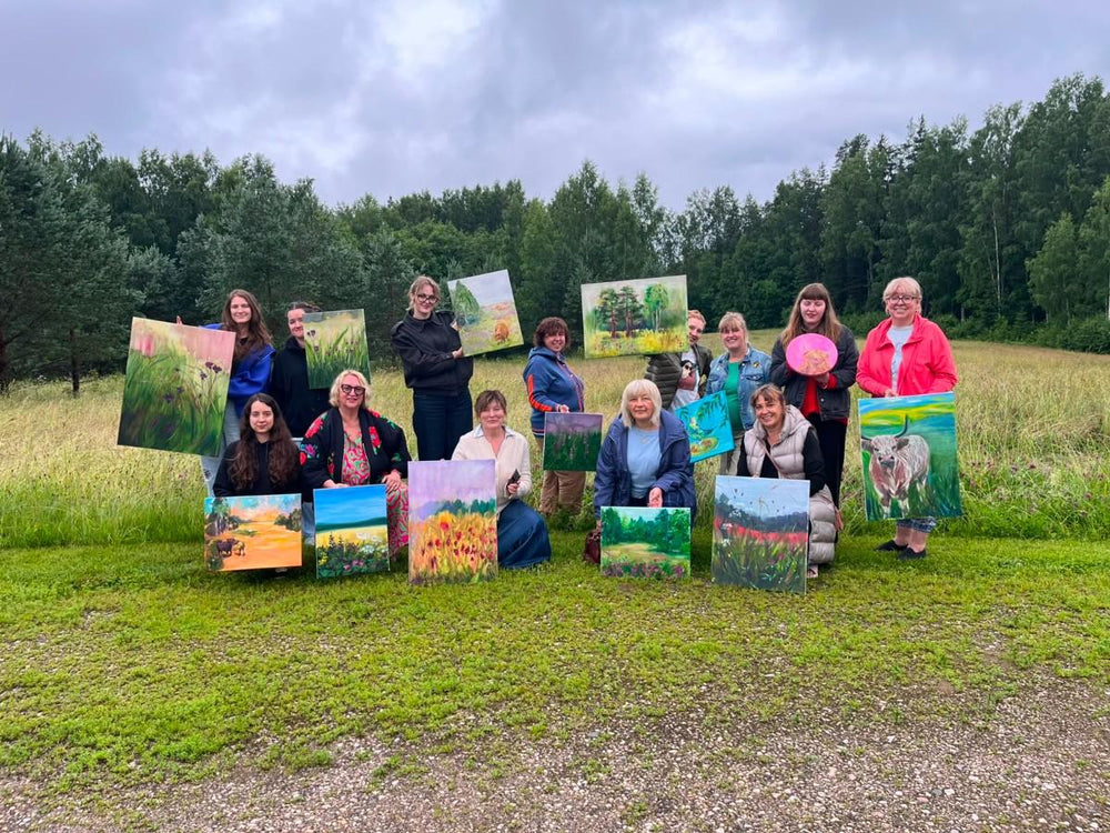Painting in nature - an unforgettable idea for summer celebrations and outdoor events