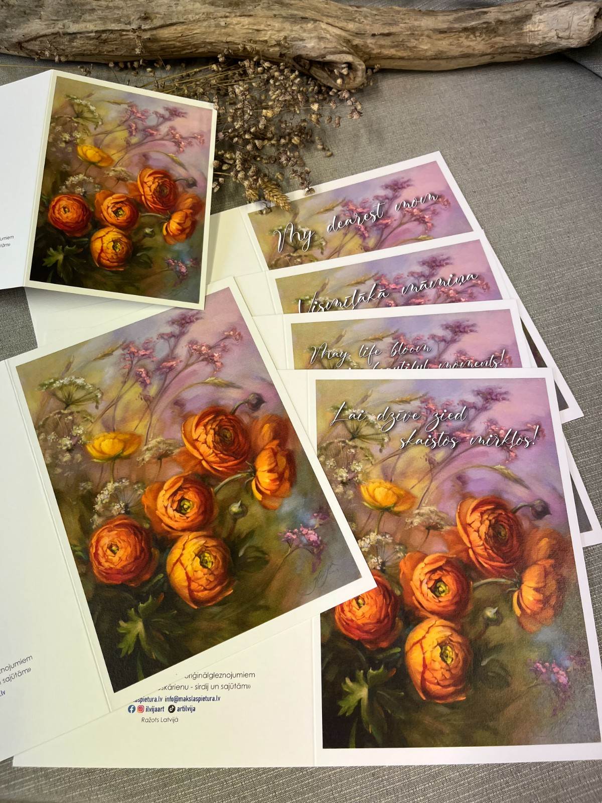 Greeting card “Buttercups”