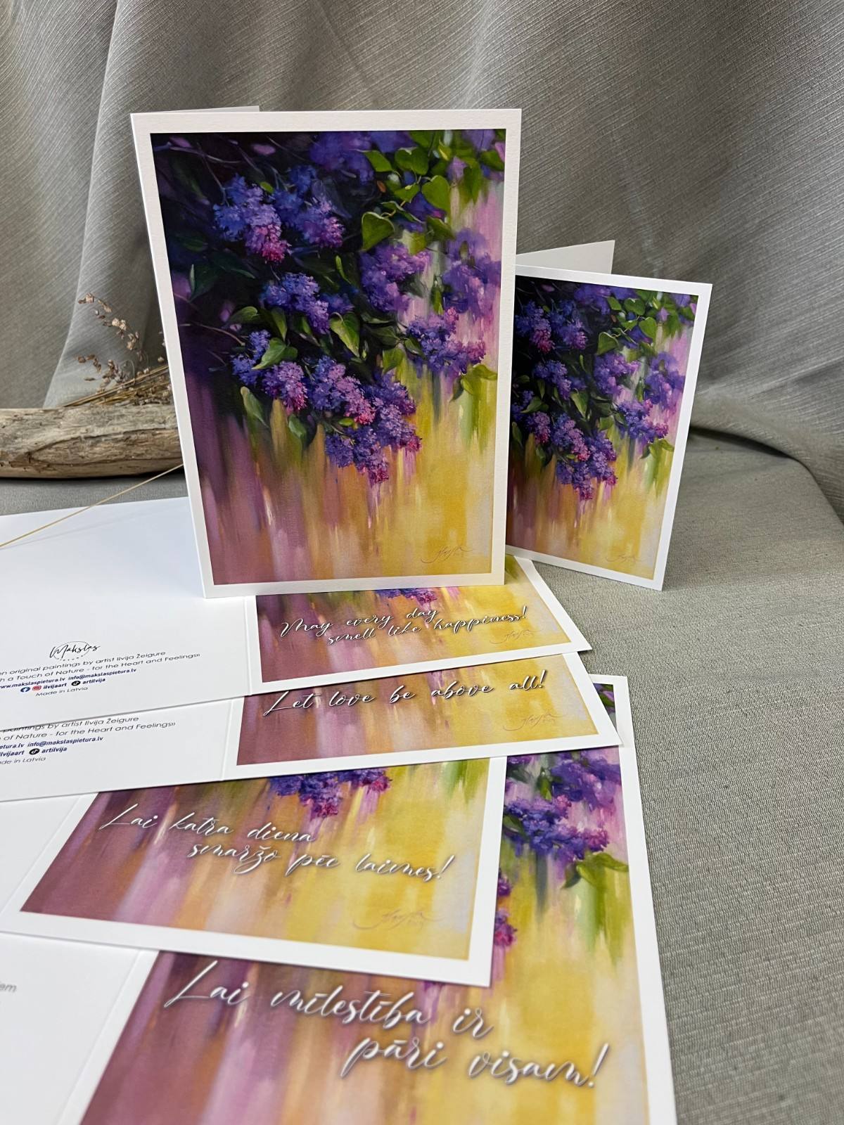Greeting card “Lilac Time”