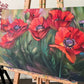 Ilvijas Žeigures eļļas glezna Magoņu pļava’ 60×40 cm