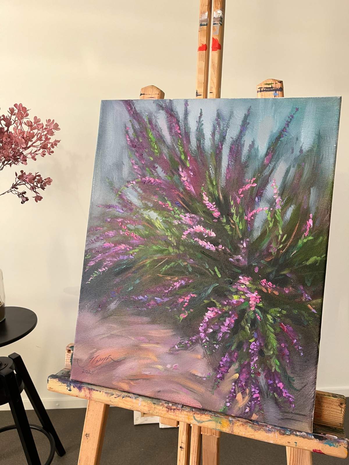 Viršu eļļas glezna Ilvija Žeigure 40 x 50 cm uz audekla