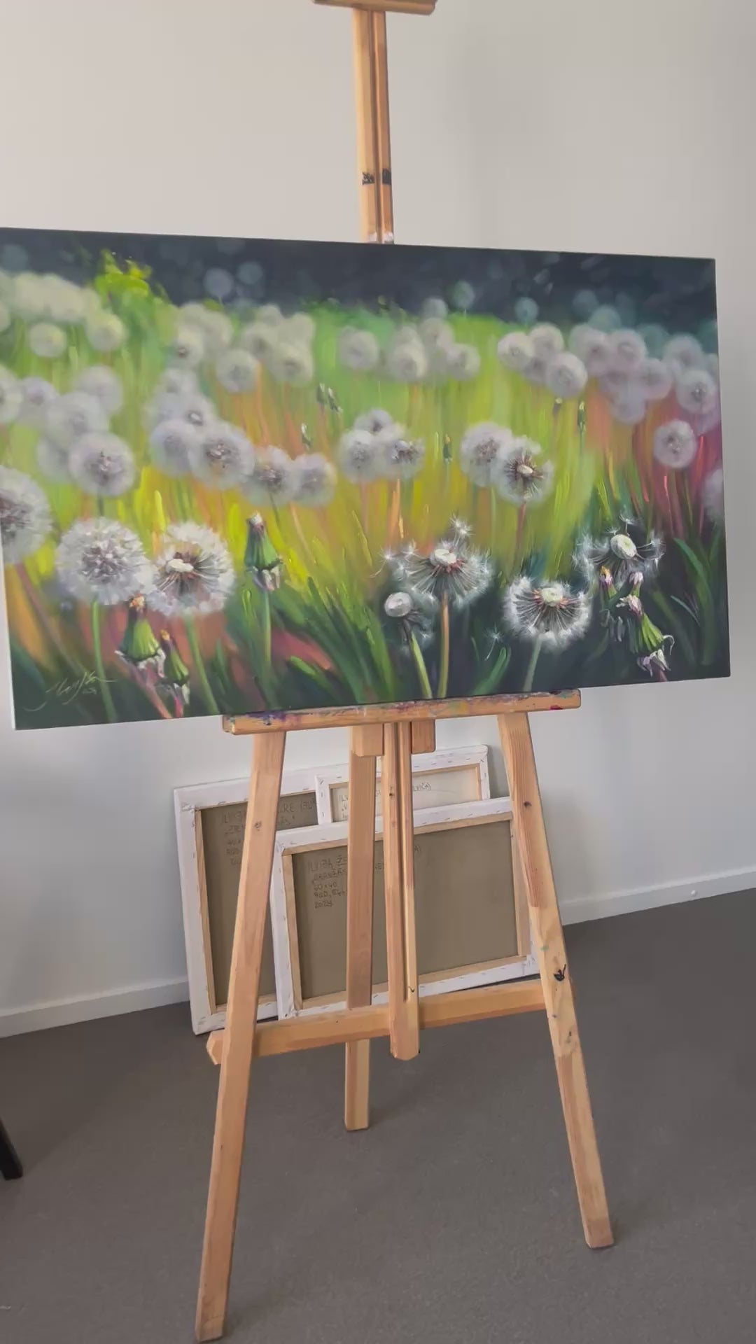Pieneņu pūku gleznas video 